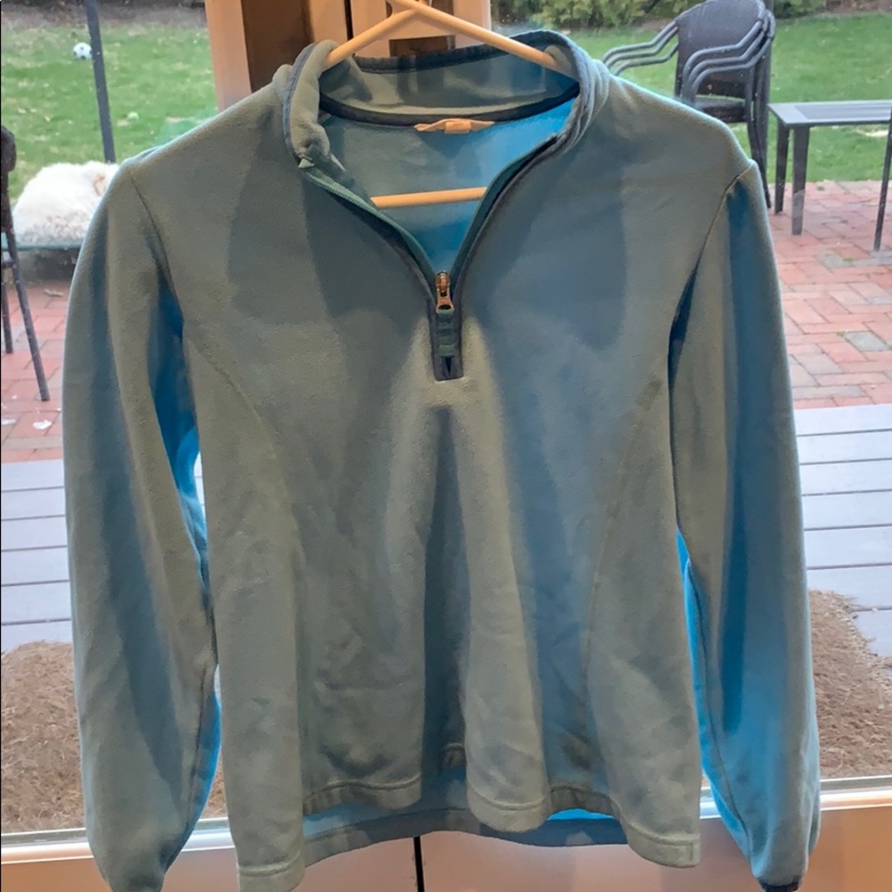 Lands End girls 1/4 zip sweater